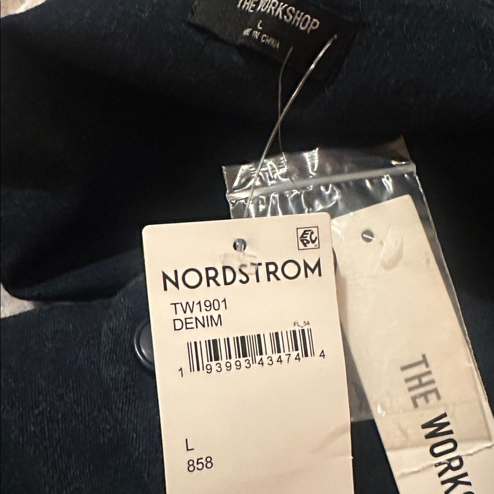 Nordstrom Navy Square-Neck Button Front Vest Tank - Picture 9 of 11